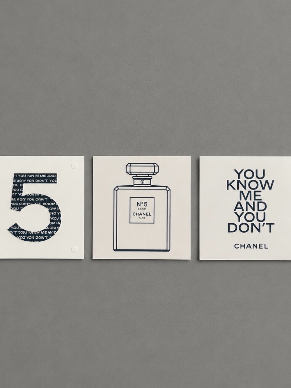 CHANEL No. 5 L’EAU 2016 Launch Temporary Tattoo Set of 3
